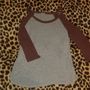 Bare Shoulder Baseball Tee